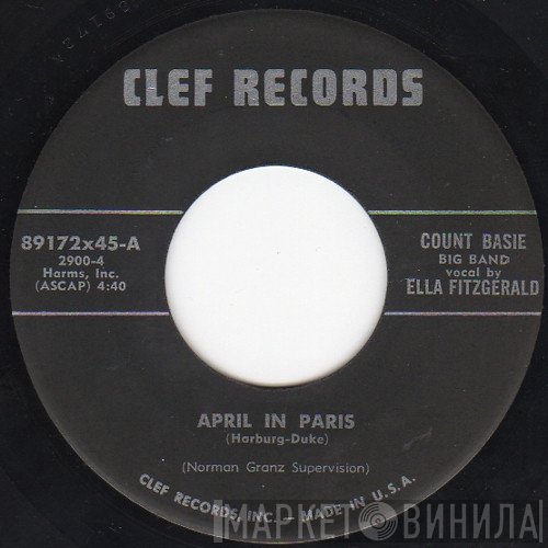 Count Basie Big Band, Ella Fitzgerald  - April In Paris
