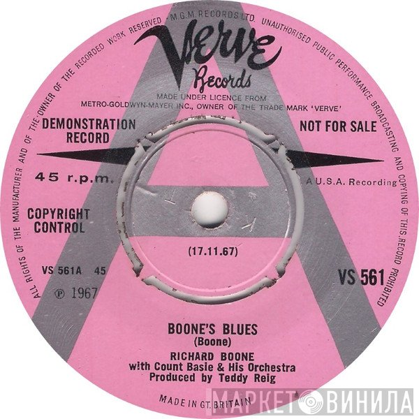 Count Basie Orchestra, Richard Boone - Boone's Blues / I Got Rhythm