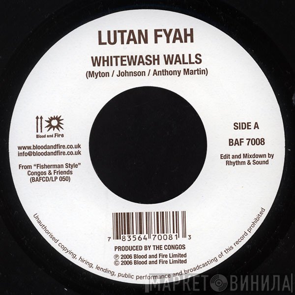 Country Culture, Lutan Fyah - Whitewash Walls / Make Poverty History