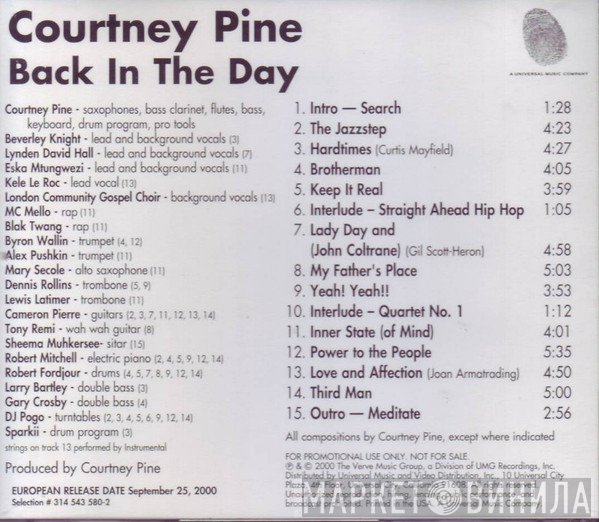 Courtney Pine - Back In The Day