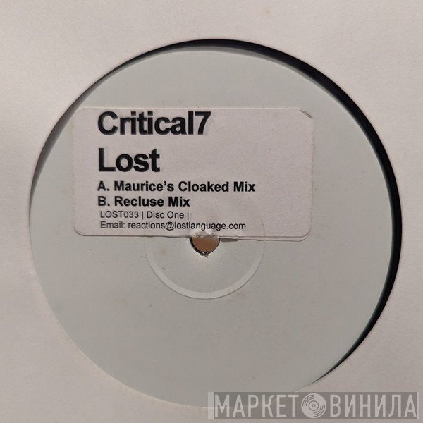 Critical 7 - Lost (Disc One)
