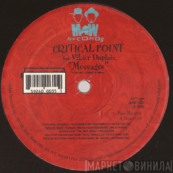 Critical Point, Vikter Duplaix - Messages