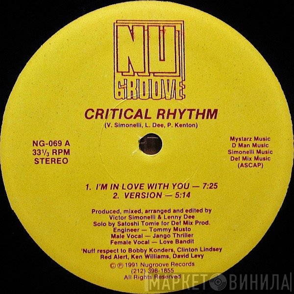 Critical Rhythm - I'm In Love With You