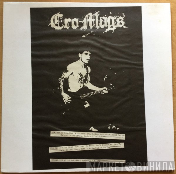 Cro-Mags  - Live In Winnipeg