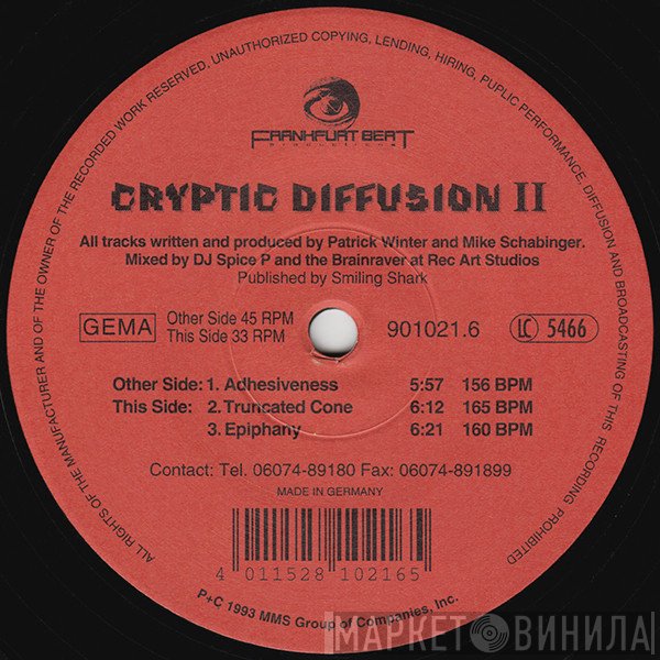 Cryptic Diffusion  - Adhesiveness