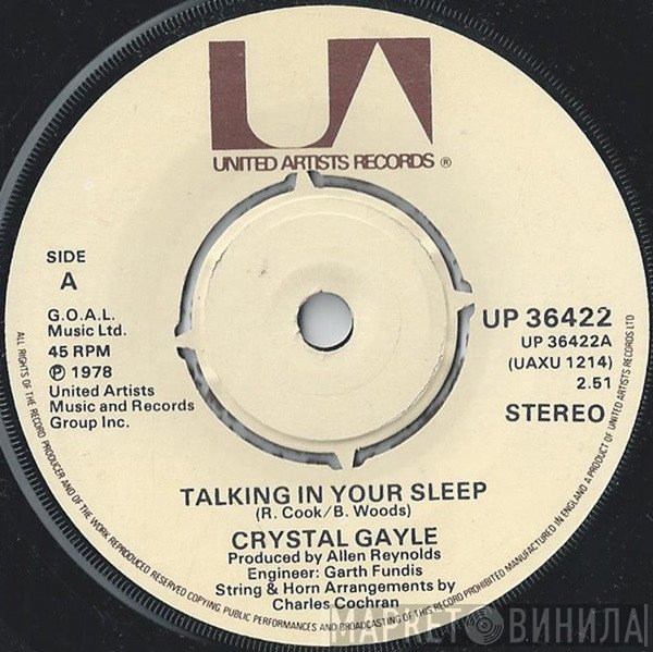 Crystal Gayle - Talking In Your Sleep
