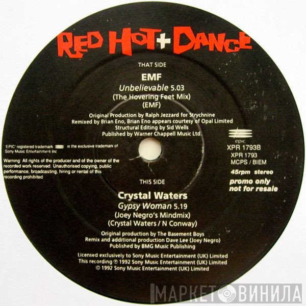 Crystal Waters, EMF - Gypsy Woman / Unbelievable