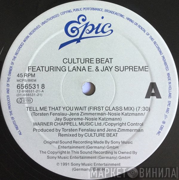 Culture Beat, Lana E., Jay Supreme - Tell Me That You Wait