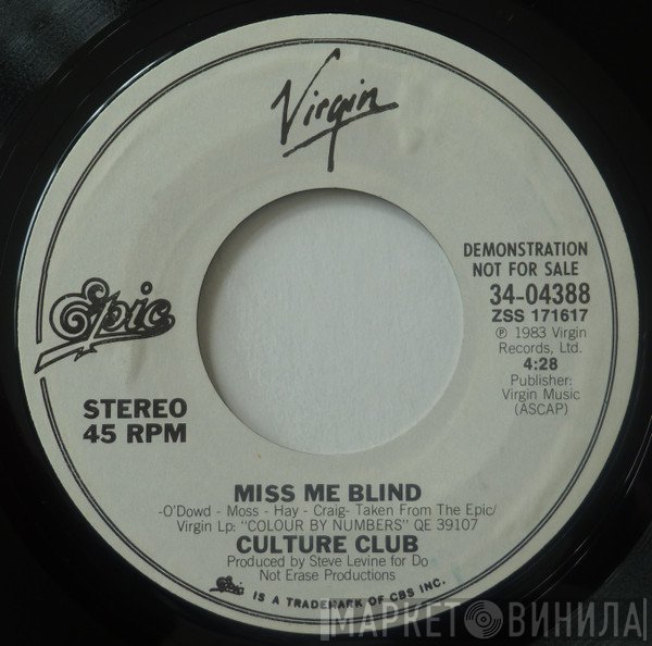 Culture Club - Miss Me Blind