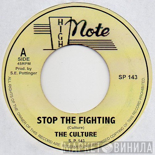 Culture  - Stop The Fighting