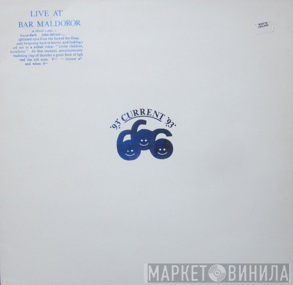 Current 93  - Live At Bar Maldoror