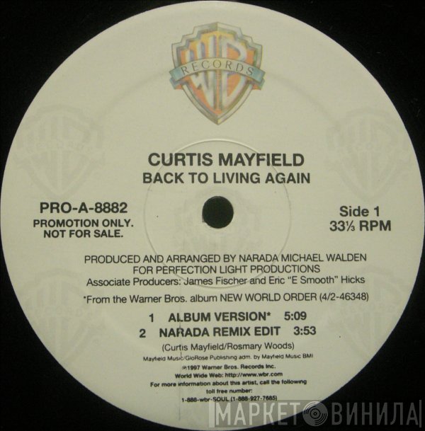 Curtis Mayfield  - Back To Living Again