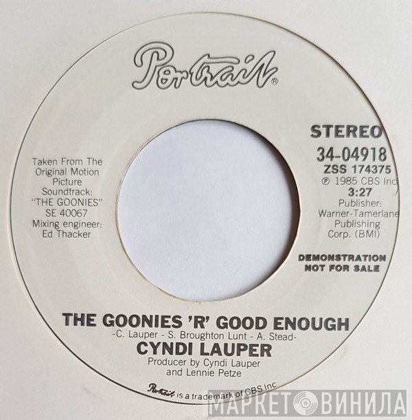 Cyndi Lauper  - The Goonies 'R' Good Enough