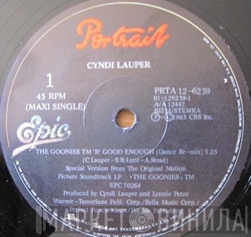Cyndi Lauper  - The Goonies TM 'R' Good Enough