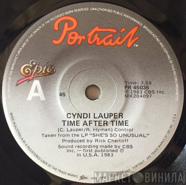 Cyndi Lauper  - Time After Time