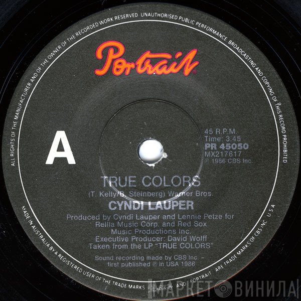 Cyndi Lauper  - True Colors