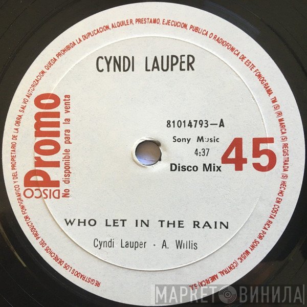 Cyndi Lauper  - Who Let In The Rain