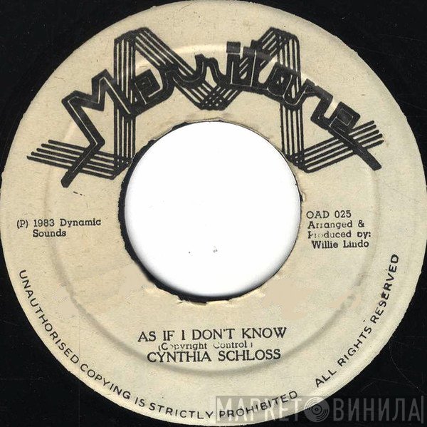 Cynthia Schloss - As If I Don't Know