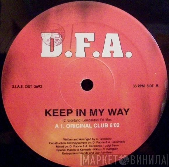 D.F.A.  - Keep In My Way