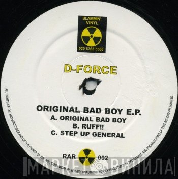 D-Force - Original Bad Boy E.P.