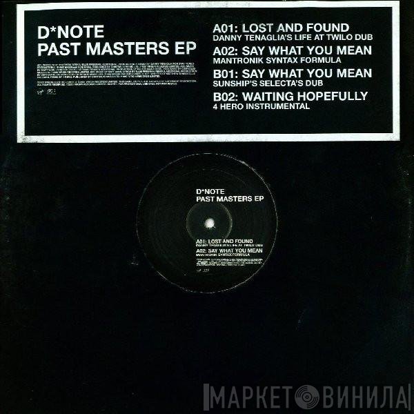 D*Note - Past Masters EP