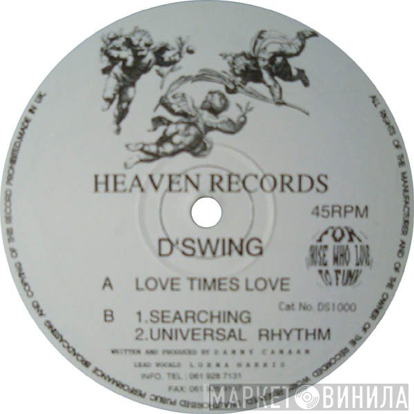 D'Swing - Love Times Love / Searching / Universal Rhythm