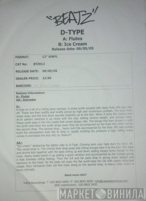 D-Type - Flutes / Ice Cream