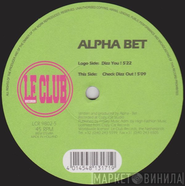 DJ Alpha-bet - Dizz You!