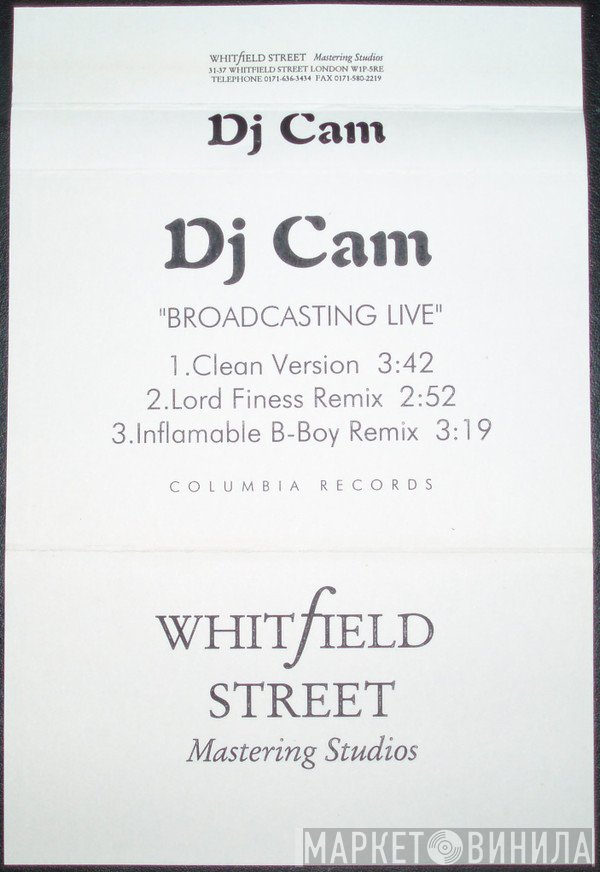DJ Cam  - Broadcasting Live