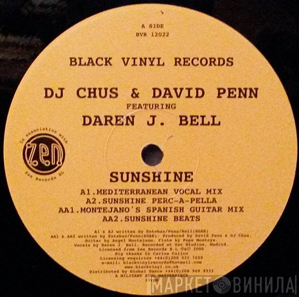 DJ Chus & David Penn, Daren James Bell - Sunshine