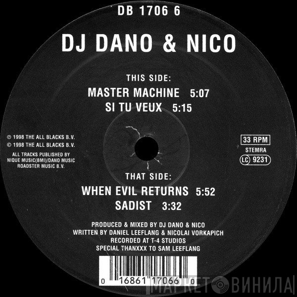 DJ Dano & Nico  - Master Machine