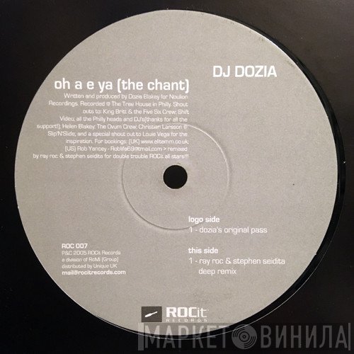 DJ Dozia - Oh A E Ya (The Chant)
