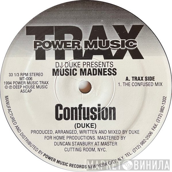 DJ Duke Presents Music Madness  - Confusion