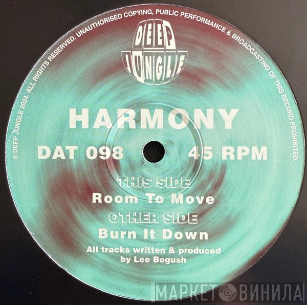 DJ Harmony - Burn It Down / Room To Move