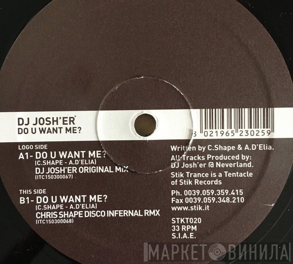 DJ Josh'er - Do U Want Me?
