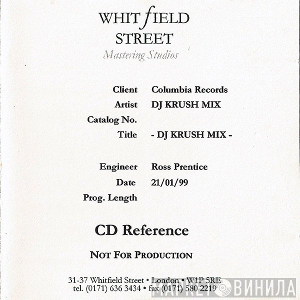DJ Krush  - Mix