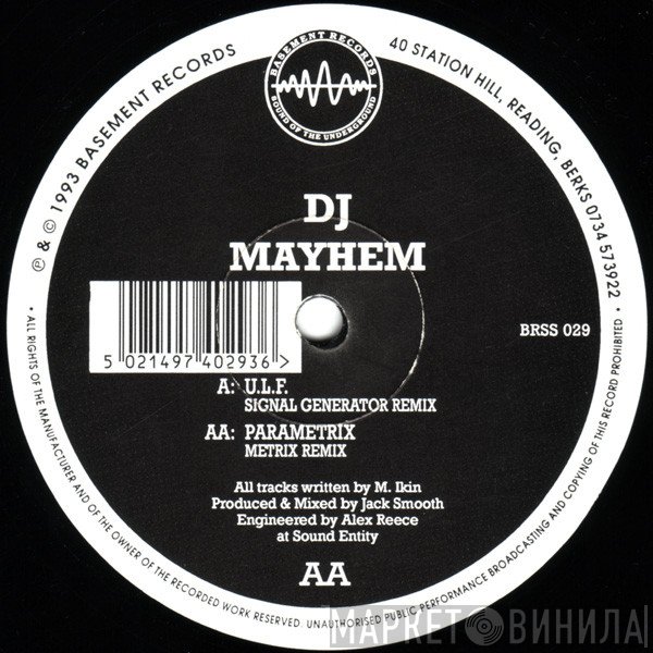 DJ Mayhem - U.L.F. / Parametrix