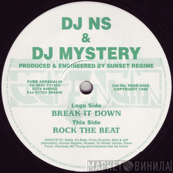 DJ Mystery, DJ NS - Rock The Beat / Break It Down