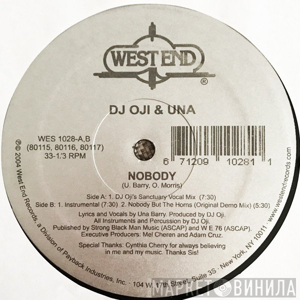 DJ Oji & Una  - Nobody