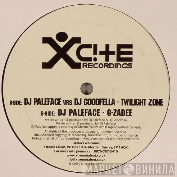 DJ Paleface, DJ Goodfella - Twilight Zone / G-Zadee