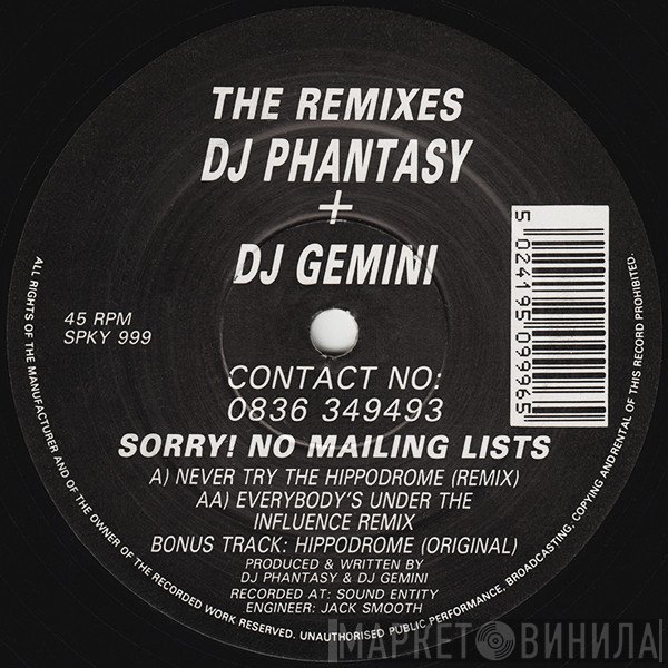 DJ Phantasy & DJ Gemini - The Remixes