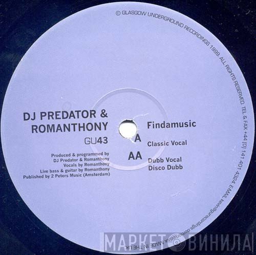 DJ Predator & Romanthony  - Findamusic