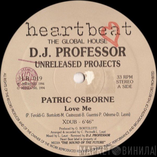 DJ Professor Presents Patric Osborne / Anticappella  - Unreleased Projects