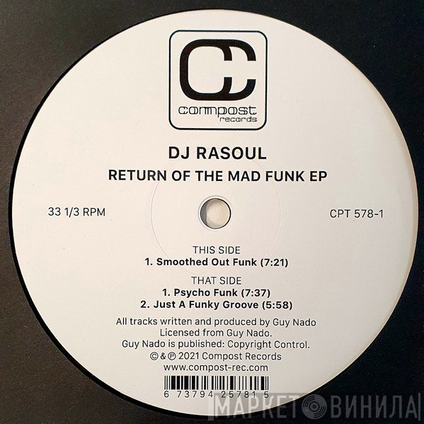 DJ Rasoul - Return Of The Mad Funk EP