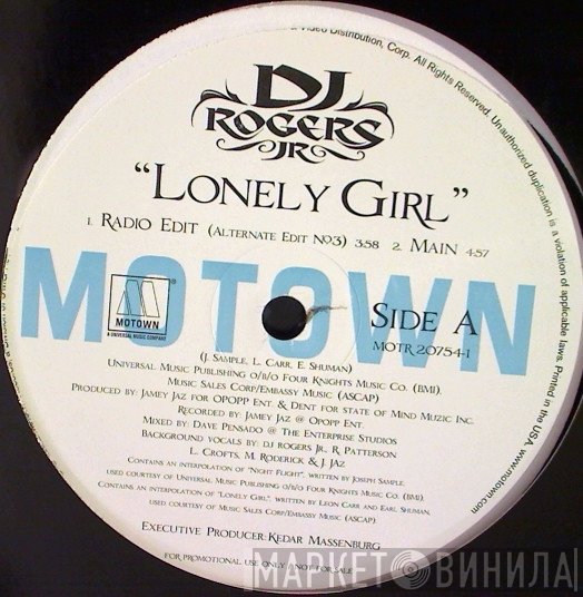 DJ Rogers, Jr. - Lonely Girl
