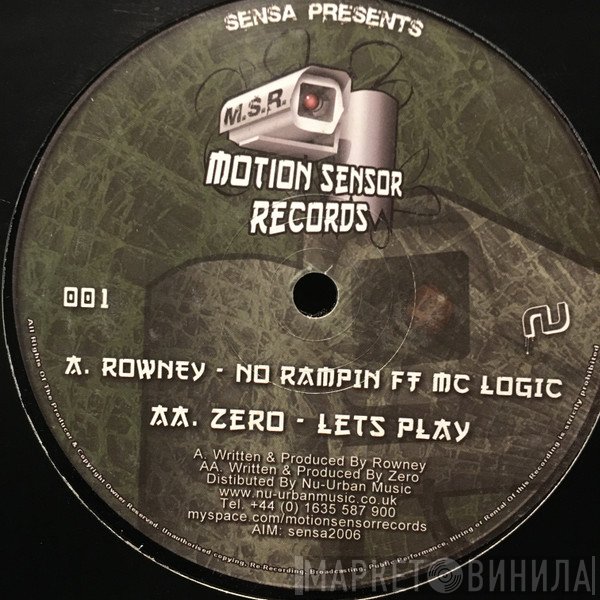 DJ Rowney, Zero , MC Logic - No Rampin / Lets Play