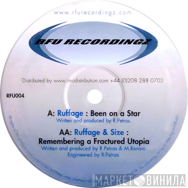 DJ Ruffage, Size  - Been On A Star / Remembering A Fractured Utopia