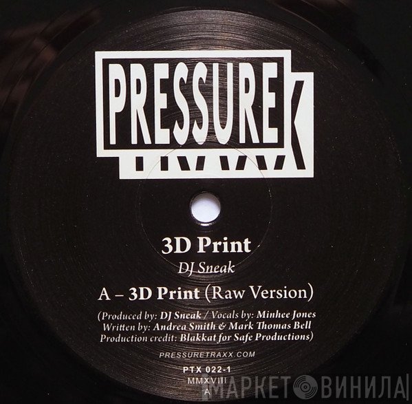 DJ Sneak  - 3D Print