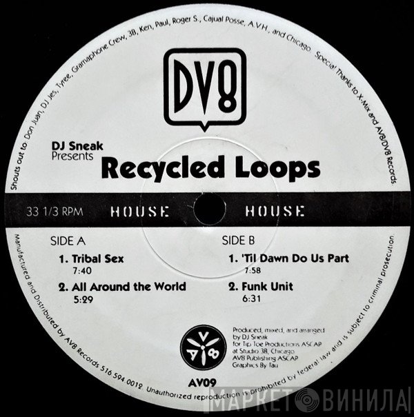 DJ Sneak - Recycled Loops