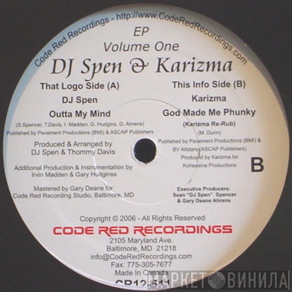 DJ Spen & Karizma - EP Volume One